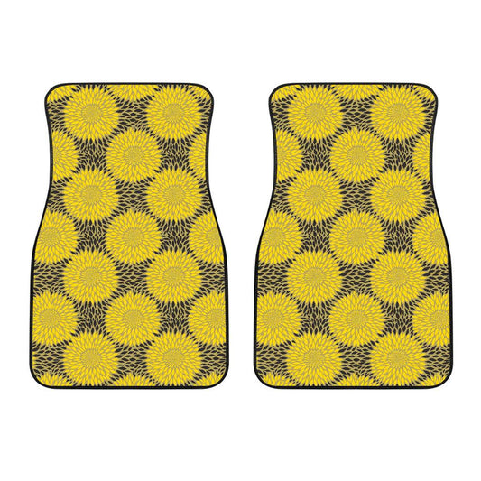 Sunflower Pattern Print Design SF06 Car Floor Mats-JORJUNE.COM