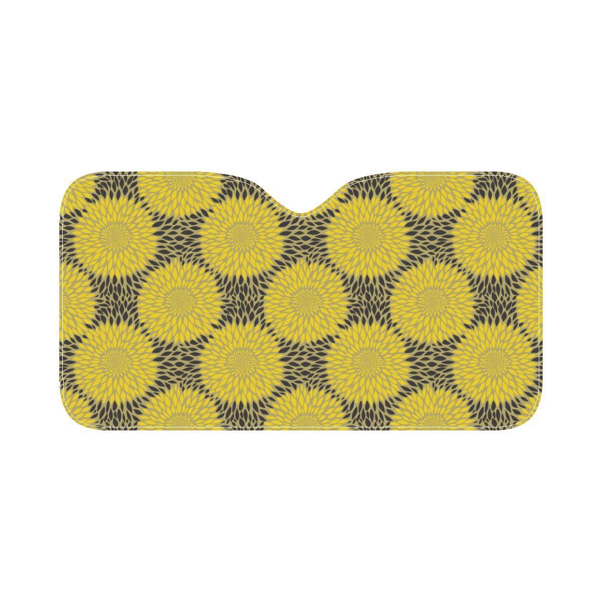 Sunflower Pattern Print Design SF06 Car Sun Shade-JorJune