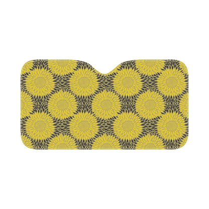 Sunflower Pattern Print Design SF06 Car Sun Shade-JorJune