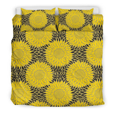 Sunflower Pattern Print Design SF06 Duvet Cover Bedding Set-JORJUNE.COM