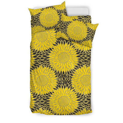 Sunflower Pattern Print Design SF06 Duvet Cover Bedding Set-JORJUNE.COM