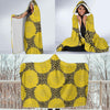 Sunflower Pattern Print Design SF06 Hooded Blanket-JORJUNE.COM