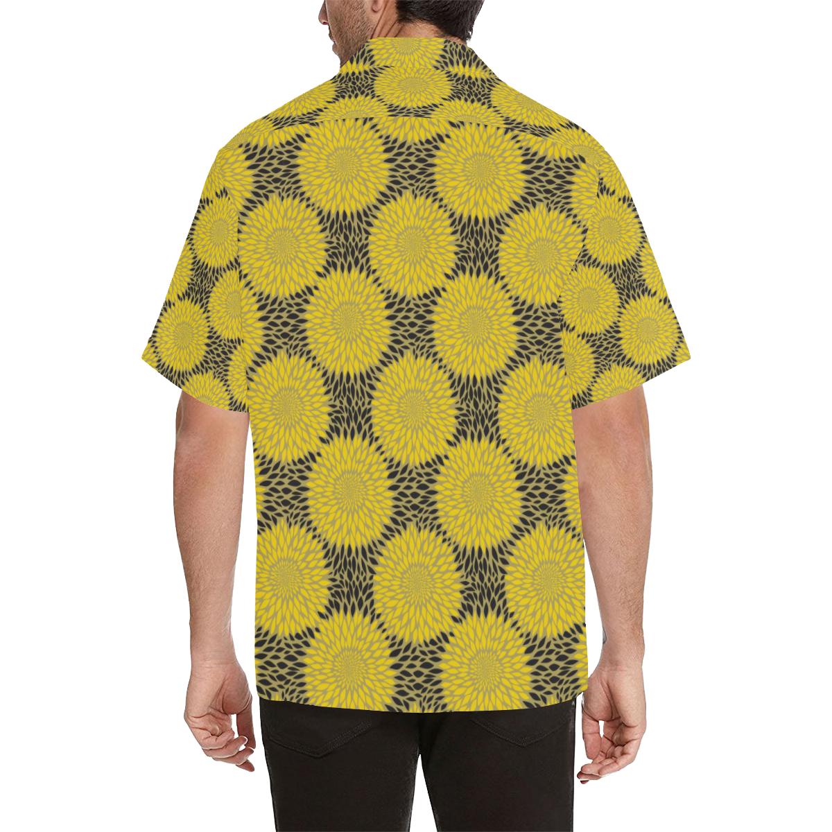 Sunflower Pattern Print Design SF06 Men Hawaiian Shirt-JorJune