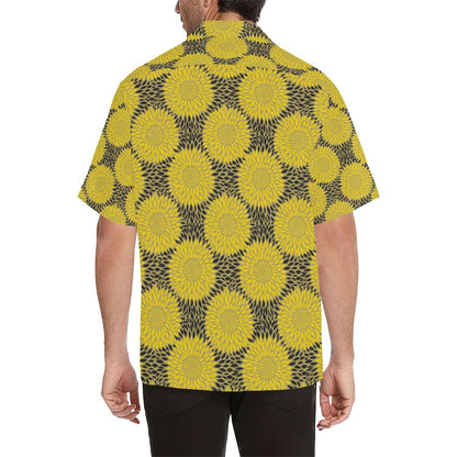 Sunflower Pattern Print Design SF06 Men Hawaiian Shirt-JorJune