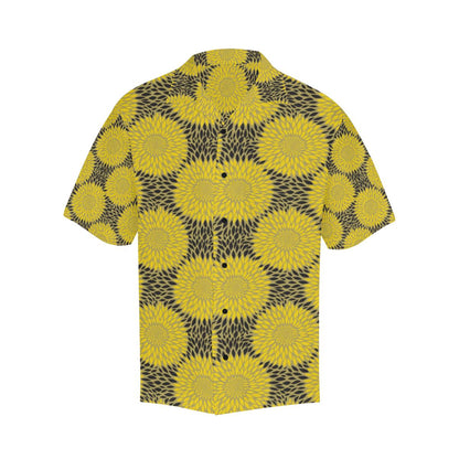 Sunflower Pattern Print Design SF06 Men Hawaiian Shirt-JorJune