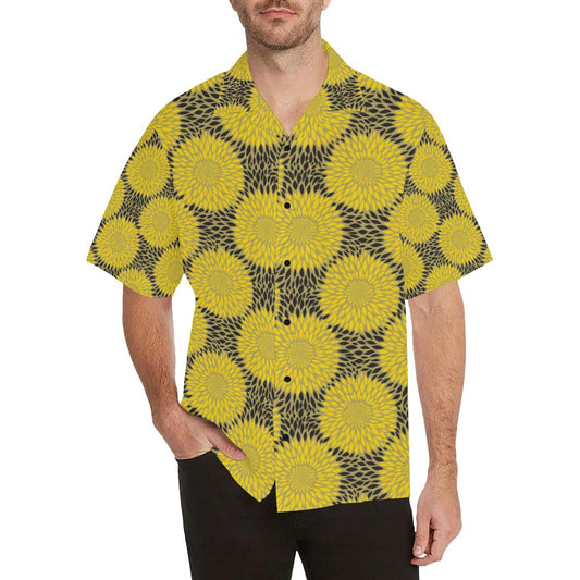 Sunflower Pattern Print Design SF06 Men Hawaiian Shirt-JorJune