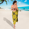 Sunflower Pattern Print Design SF06 Sarong Pareo Wrap-JORJUNE.COM