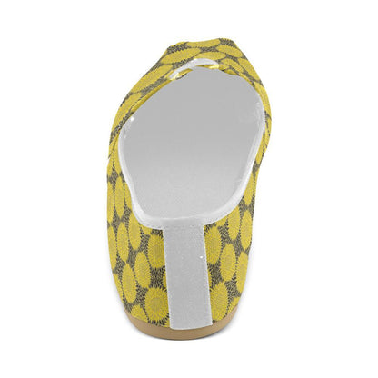 Sunflower Pattern Print Design SF06 Women Casual Shoes-JorJune.com