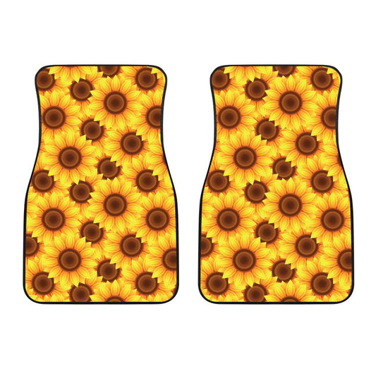 Sunflower Pattern Print Design SF07 Car Floor Mats-JORJUNE.COM