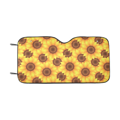 Sunflower Pattern Print Design SF07 Car Sun Shade-JorJune