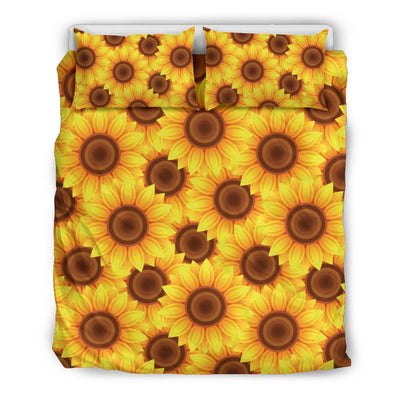 Sunflower Pattern Print Design SF07 Duvet Cover Bedding Set-JORJUNE.COM