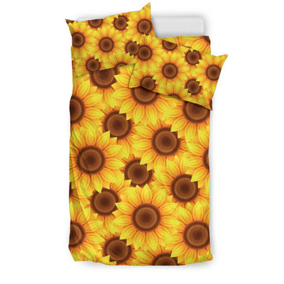 Sunflower Pattern Print Design SF07 Duvet Cover Bedding Set-JORJUNE.COM