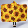 Sunflower Pattern Print Design SF07 Hooded Blanket-JORJUNE.COM