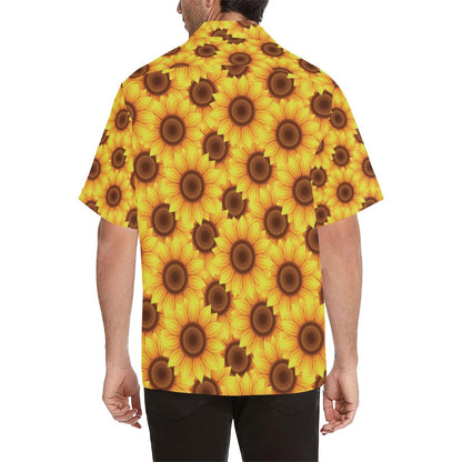 Sunflower Pattern Print Design SF07 Men Hawaiian Shirt-JorJune
