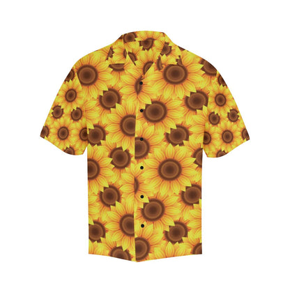 Sunflower Pattern Print Design SF07 Men Hawaiian Shirt-JorJune