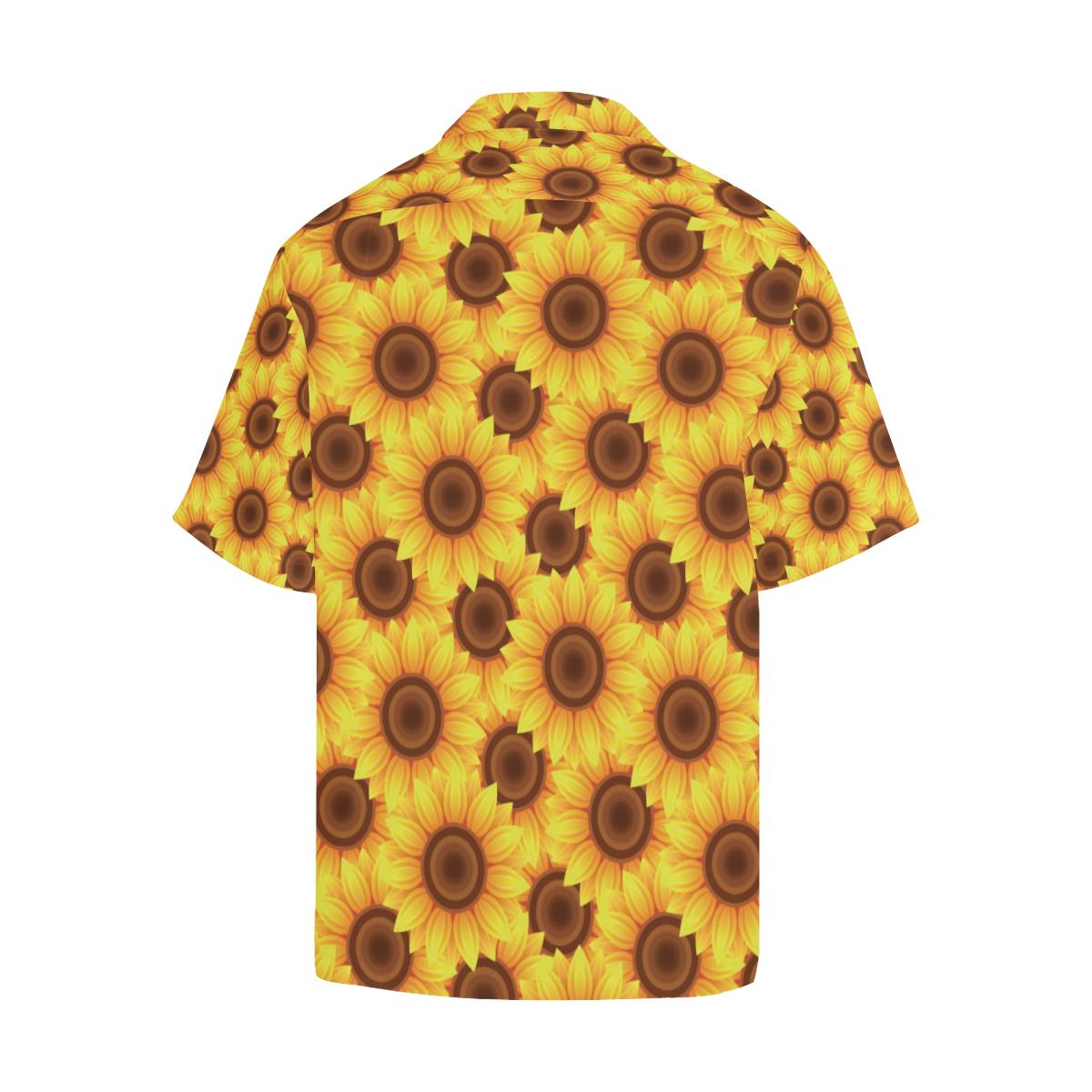 Sunflower Pattern Print Design SF07 Men Hawaiian Shirt-JorJune