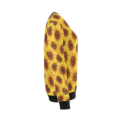 Sunflower Pattern Print Design SF07 Women Long Sleeve Sweatshirt-JorJune