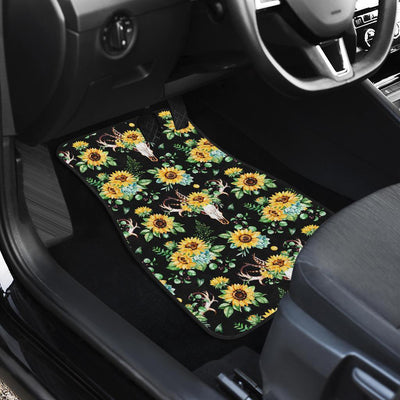 Sunflower Pattern Print Design SF08 Car Floor Mats-JORJUNE.COM