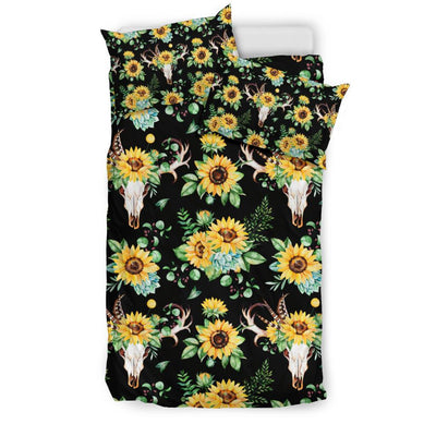 Sunflower Pattern Print Design SF08 Duvet Cover Bedding Set-JORJUNE.COM