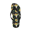 Sunflower Pattern Print Design SF08 Flip Flops-JorJune