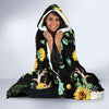 Sunflower Pattern Print Design SF08 Hooded Blanket-JORJUNE.COM