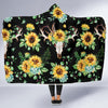 Sunflower Pattern Print Design SF08 Hooded Blanket-JORJUNE.COM