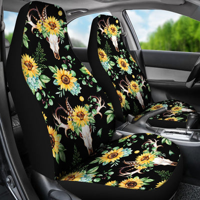 Sunflower Pattern Print Design SF08 Universal Fit Car Seat Covers-JorJune