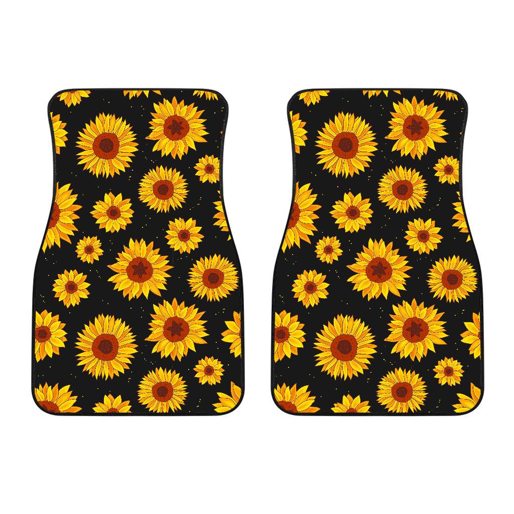 Sunflower Pattern Print Design SF09 Car Floor Mats-JORJUNE.COM