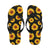 Sunflower Pattern Print Design SF09 Flip Flops-JorJune