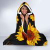 Sunflower Pattern Print Design SF09 Hooded Blanket-JORJUNE.COM