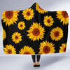 Sunflower Pattern Print Design SF09 Hooded Blanket-JORJUNE.COM