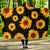 Sunflower Pattern Print Design SF09 Hooded Blanket-JORJUNE.COM