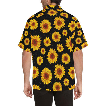 Sunflower Pattern Print Design SF09 Men Hawaiian Shirt-JorJune