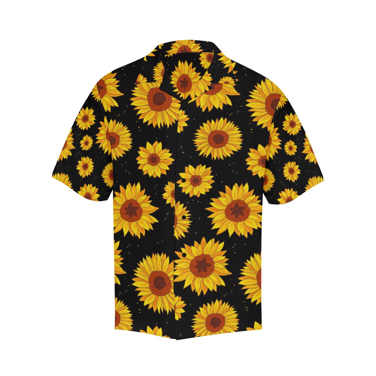 Sunflower Pattern Print Design SF09 Men Hawaiian Shirt-JorJune
