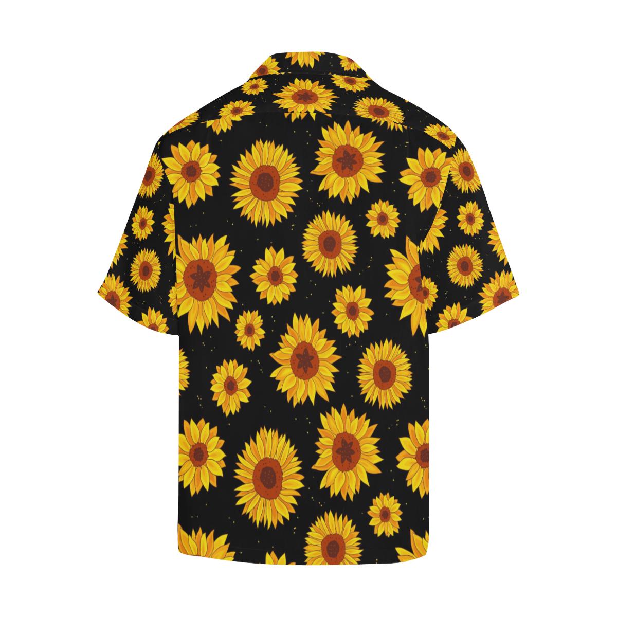Sunflower Pattern Print Design SF09 Men Hawaiian Shirt-JorJune
