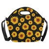 Sunflower Pattern Print Design SF09 Neoprene Lunch Bag-JorJune