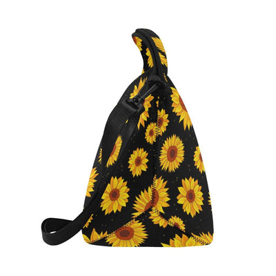 Sunflower Pattern Print Design SF09 Neoprene Lunch Bag-JorJune