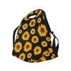 Sunflower Pattern Print Design SF09 Neoprene Lunch Bag-JorJune