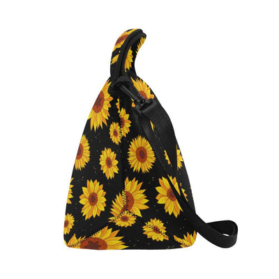 Sunflower Pattern Print Design SF09 Neoprene Lunch Bag-JorJune