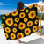 Sunflower Pattern Print Design SF09 Sarong Pareo Wrap-JORJUNE.COM