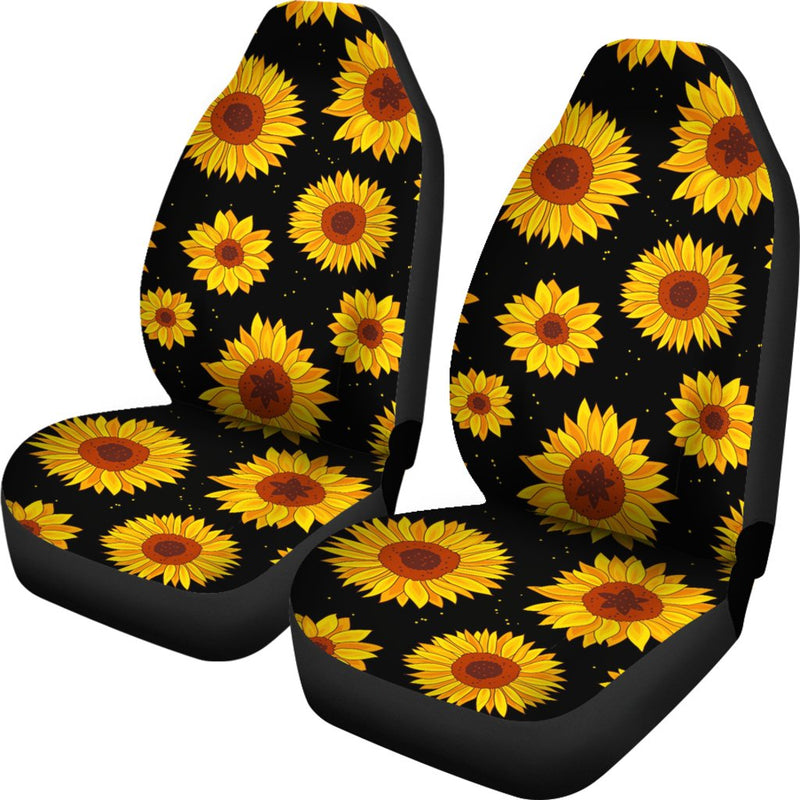 Sunflower Pattern Print Design SF09 Universal Fit Car Seat Covers-JorJune