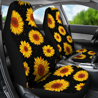 Sunflower Pattern Print Design SF09 Universal Fit Car Seat Covers-JorJune