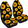 Sunflower Pattern Print Design SF09 Universal Fit Car Seat Covers-JorJune