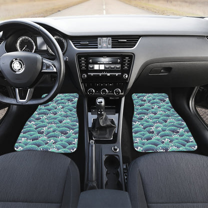 Surf Blue Wave Car Floor Mats
