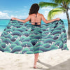 Surf Blue Wave Beach Sarong Pareo Wrap