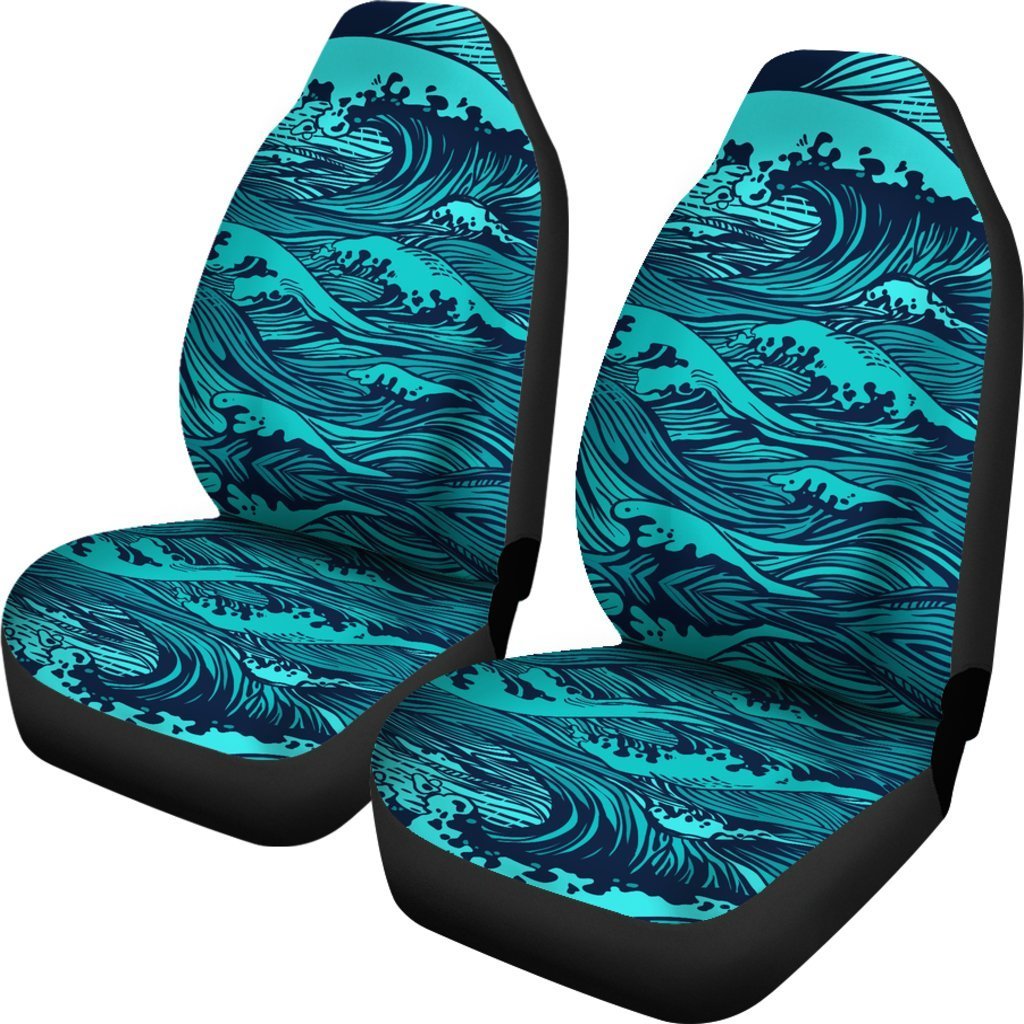 Surf Blue wave Universal Fit Car Seat Covers