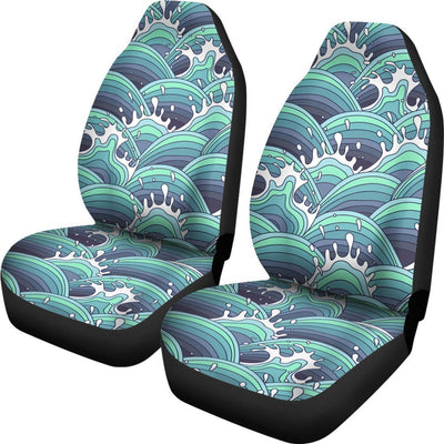 Surf Blue Wave Universal Fit Car Seat Covers