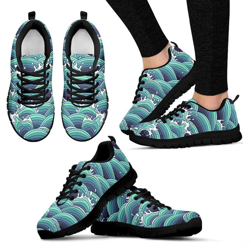 Surf Blue Wave Women Sneakers