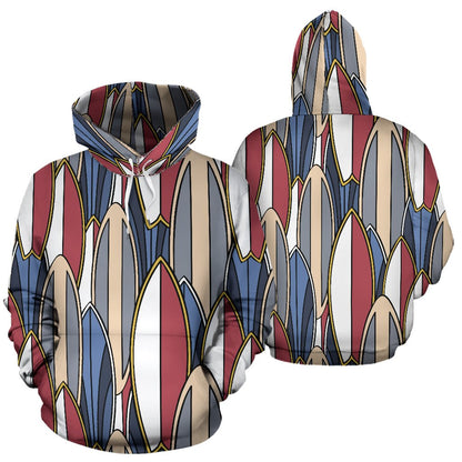 Surf board Pattern All Over Print Hoodie