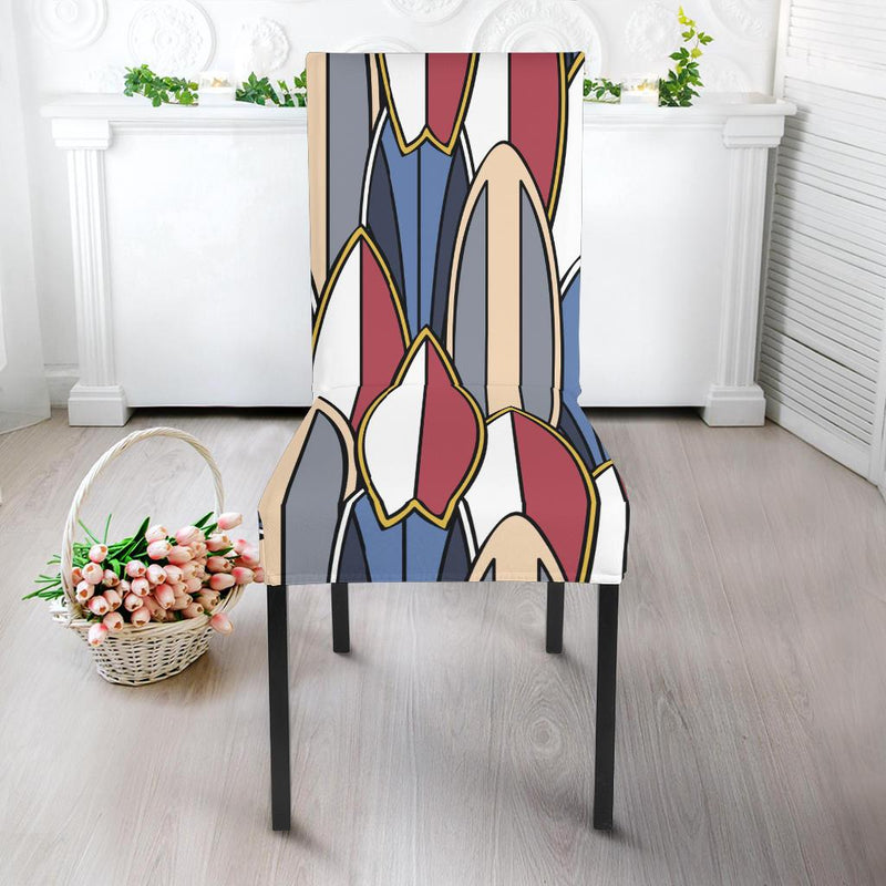 Surf board Pattern Dining Chair Slipcover-JORJUNE.COM